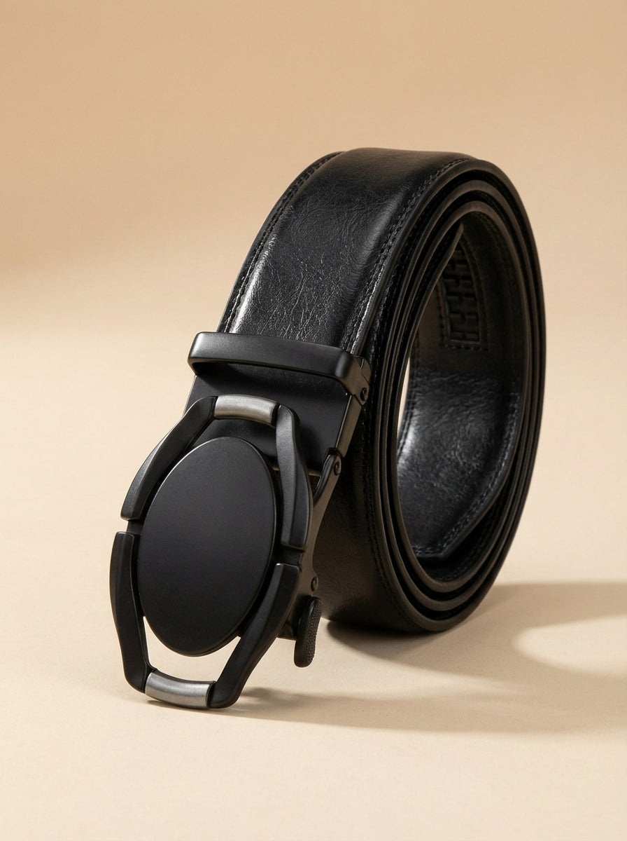 VEGETABLE TANNED 100% LEATHER BELT WITH CHROME PLATED BUCKLE - LY36-222755_CHR