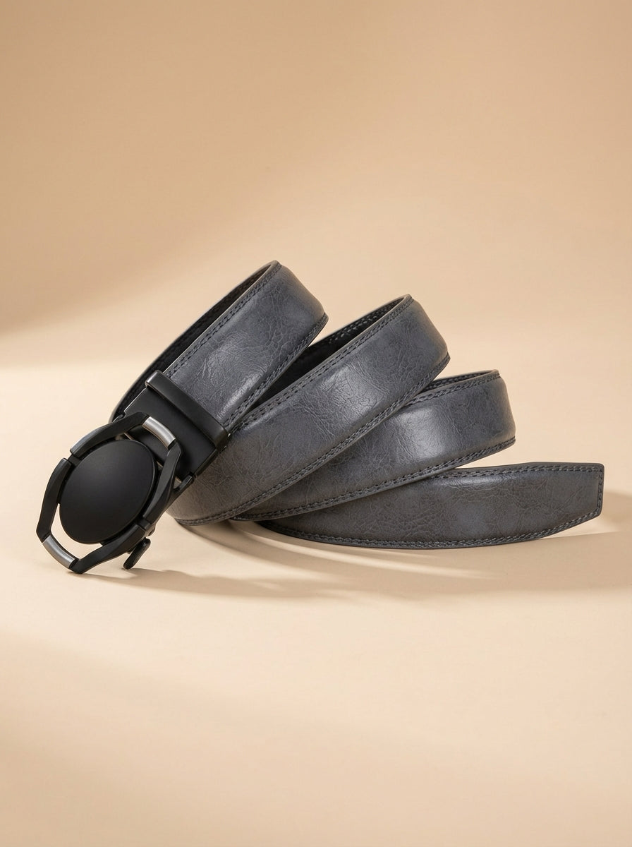 VEGETABLE TANNED 100% LEATHER BELT WITH CHROME PLATED BUCKLE - LY36-222755_CHR