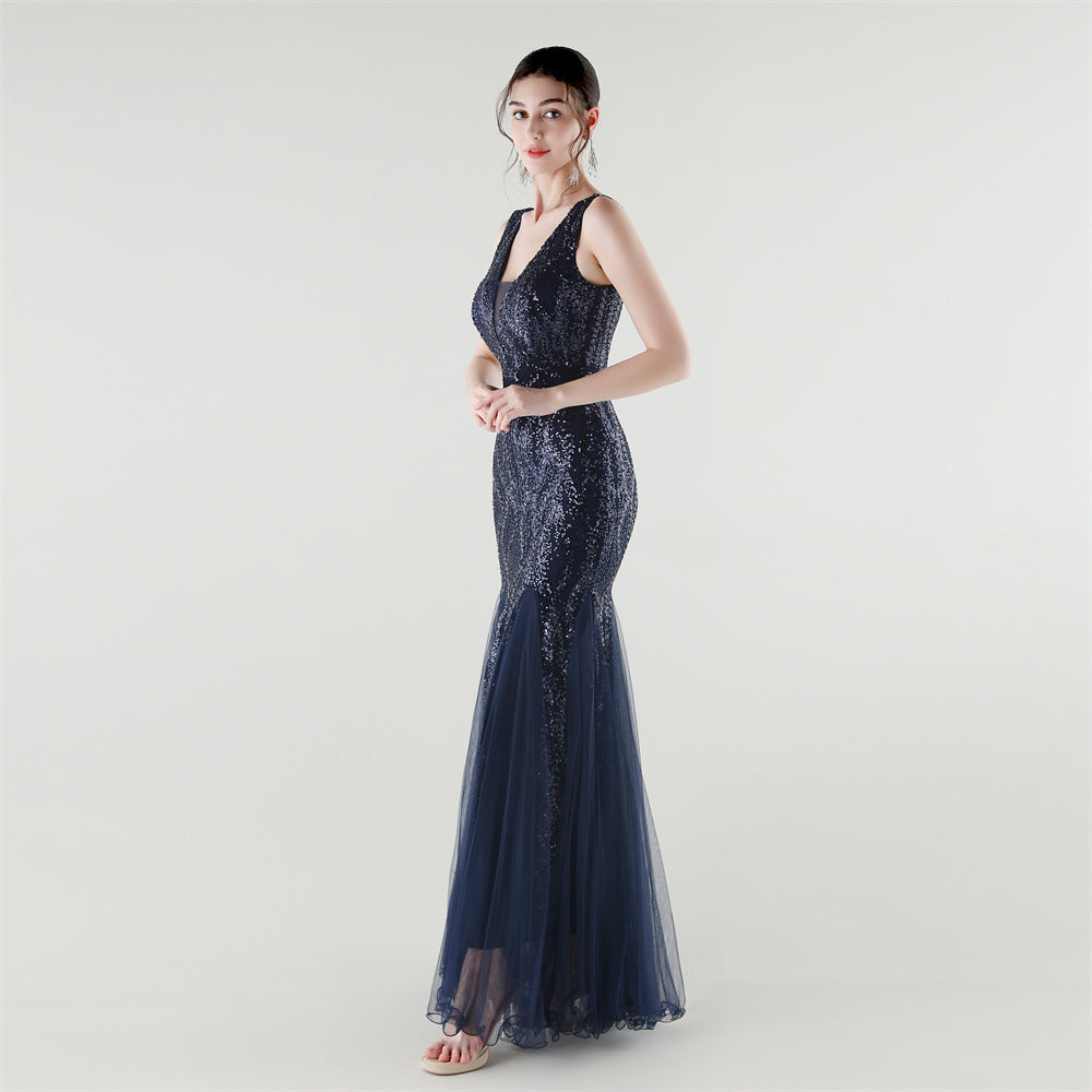Elegant Sequined Mermaid Gown alt