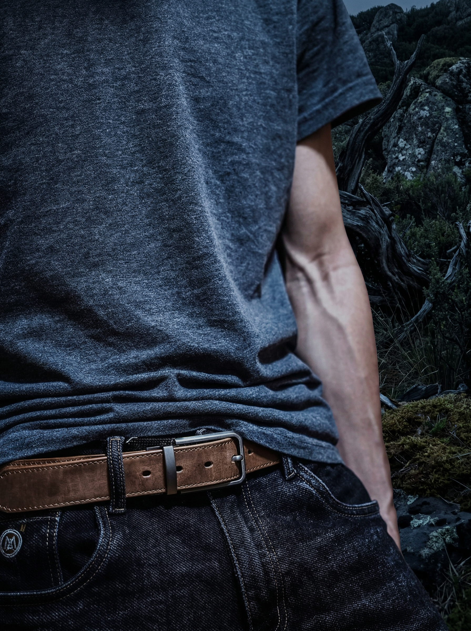 VEGETABLE TANNED 100% CLASSIC PINHOLE LEATHER BELT