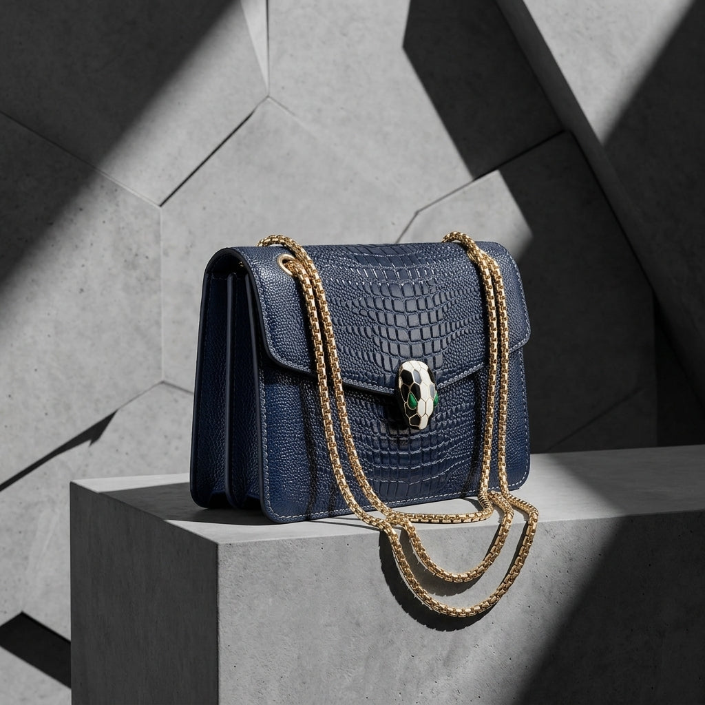 Textured Faux Leather Crossbody Handbag