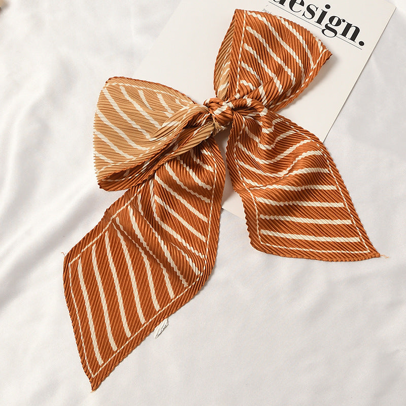 Pleated Printed Scarf - PLEATED SCARF 11 * 135 CMS