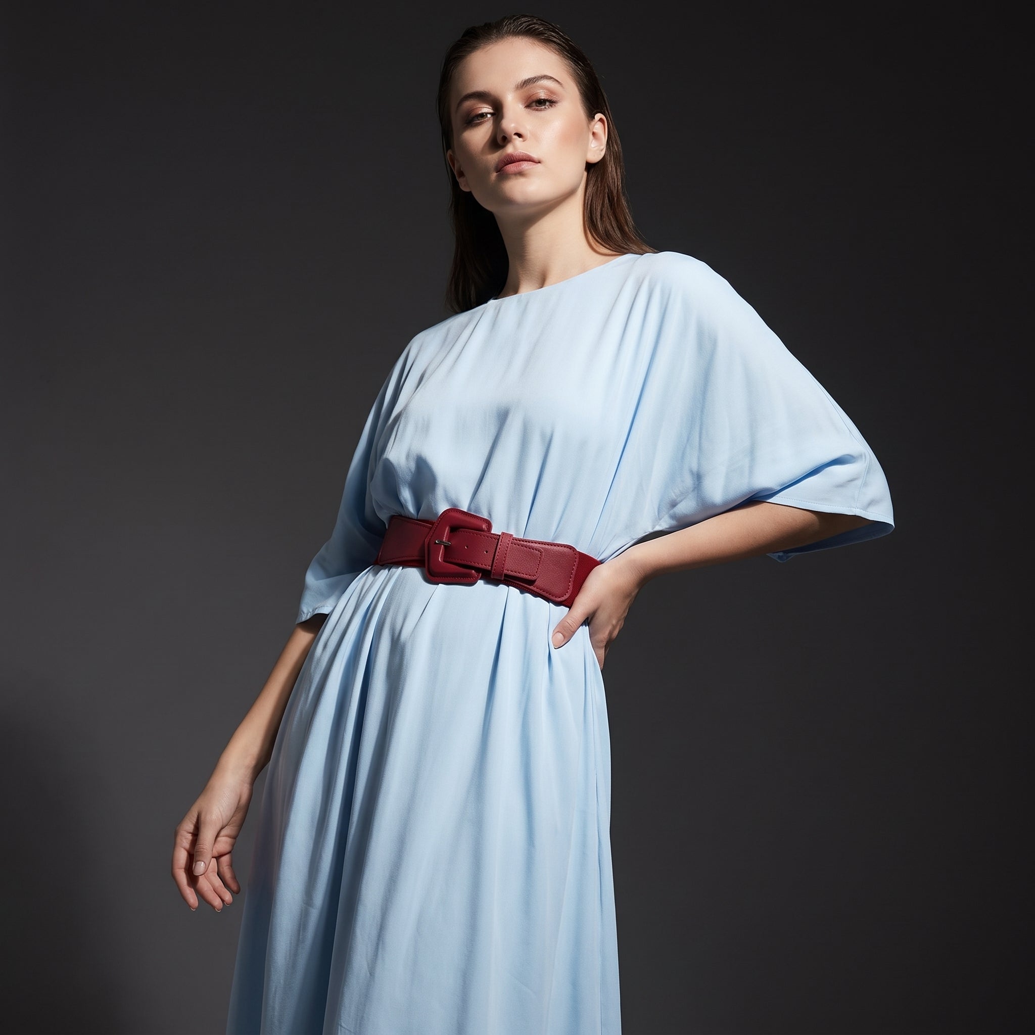 Women's Wide Waist Cinch Belt for Dresses - WINERED