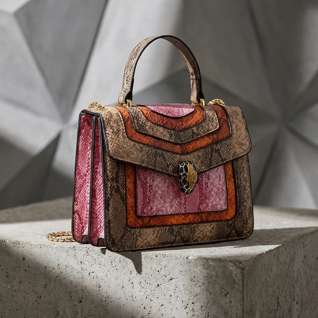 Textured Faux Leather Crossbody Handbag