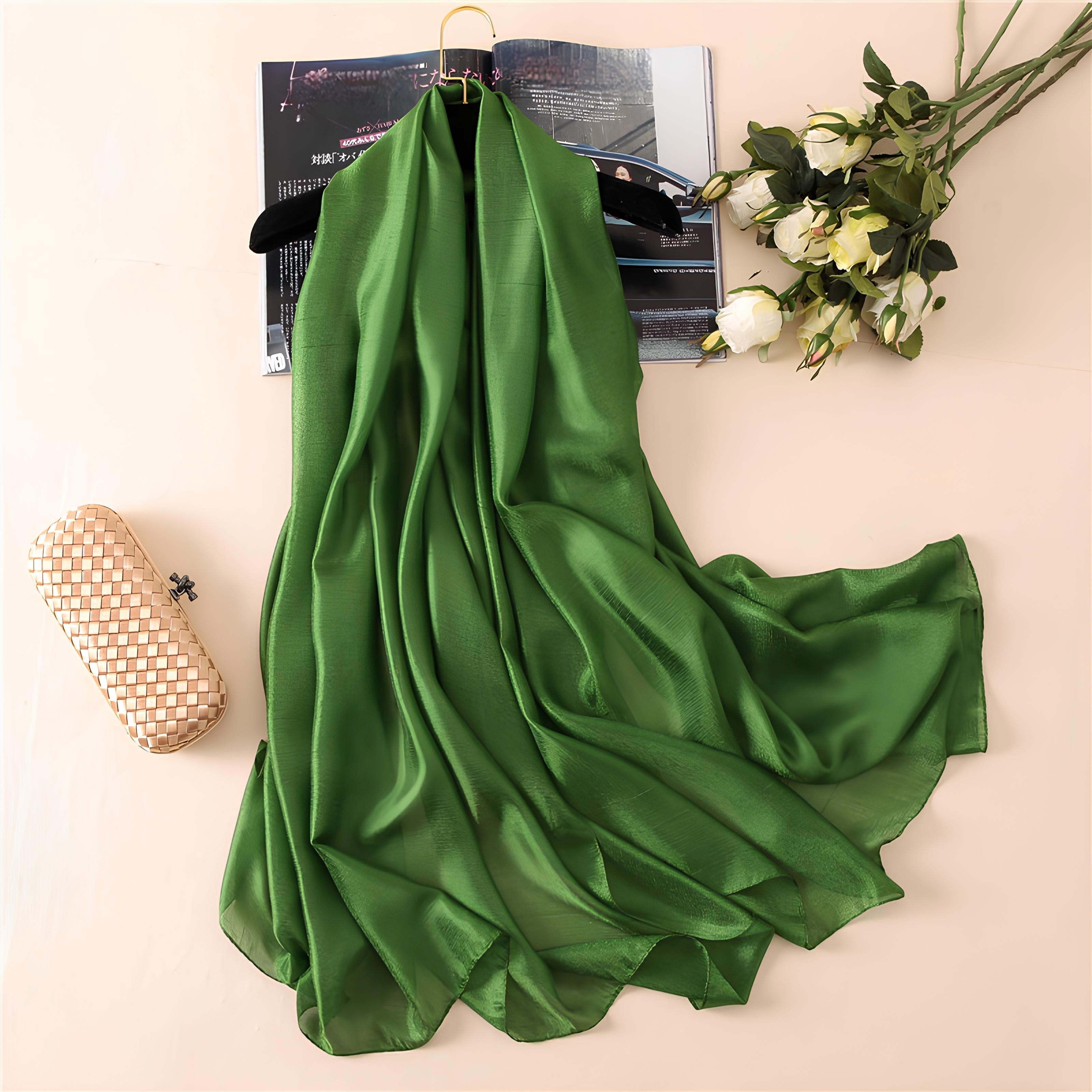 Summer Monochrome Linen Look Sun Protection Scarf - MONOCHROME 100 * 190 CMS
