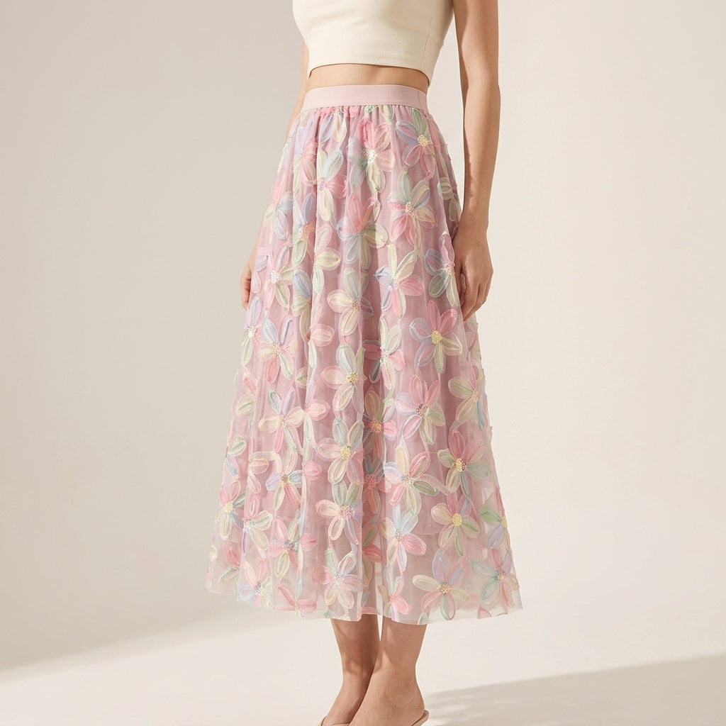 3D Applique Skirts