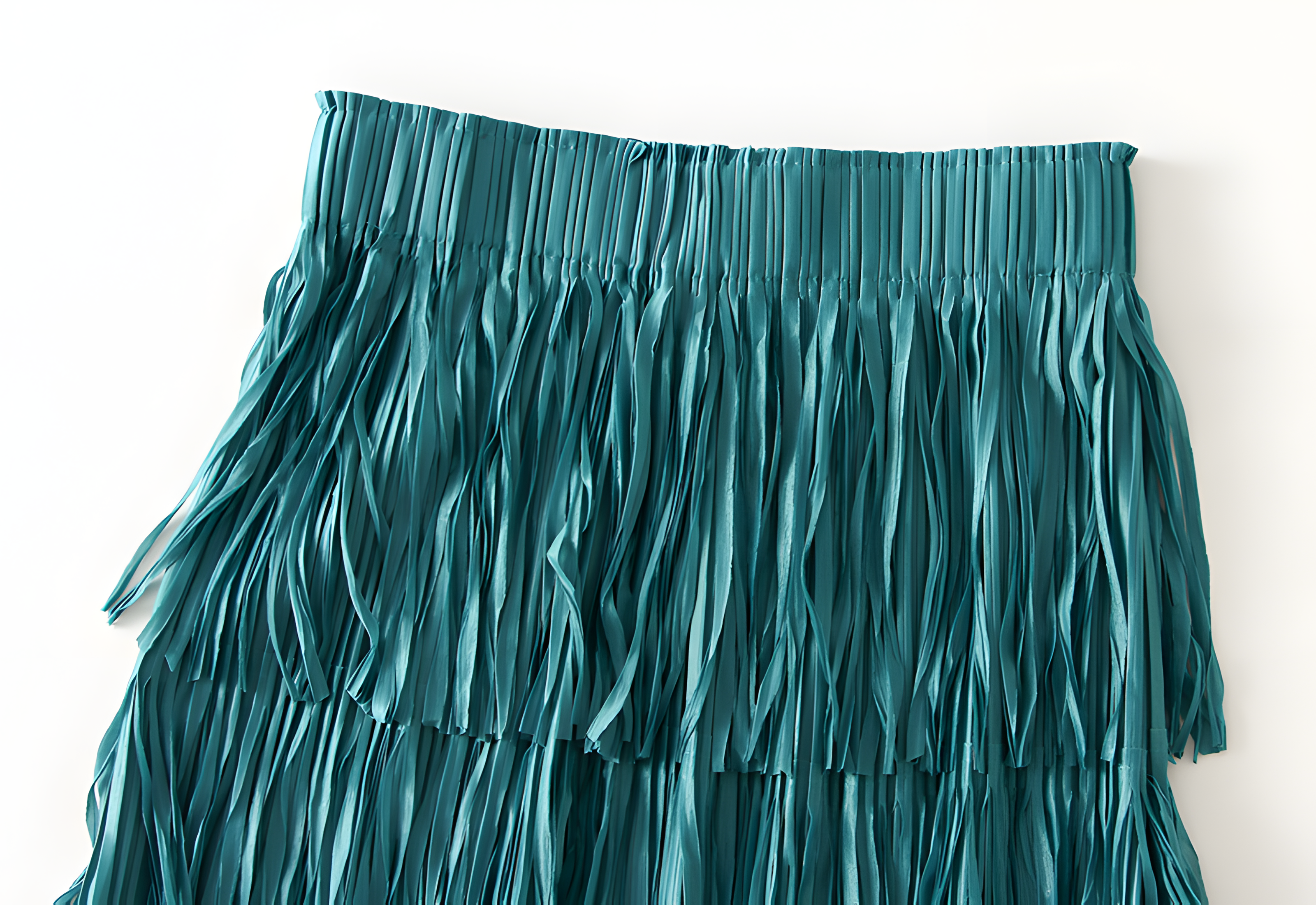 Multilayer Tassel Designer Skirt - 0666_PEACOCK BLUE alt