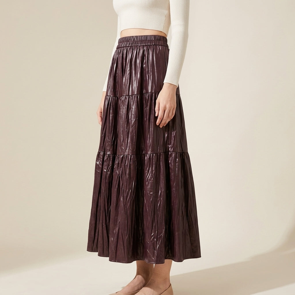 Crushed Fabric Skirts