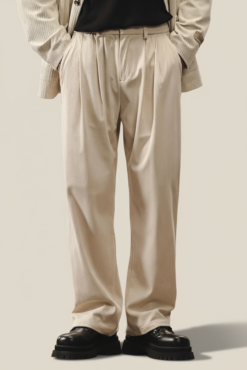 Corduroy Pleated Pants alt