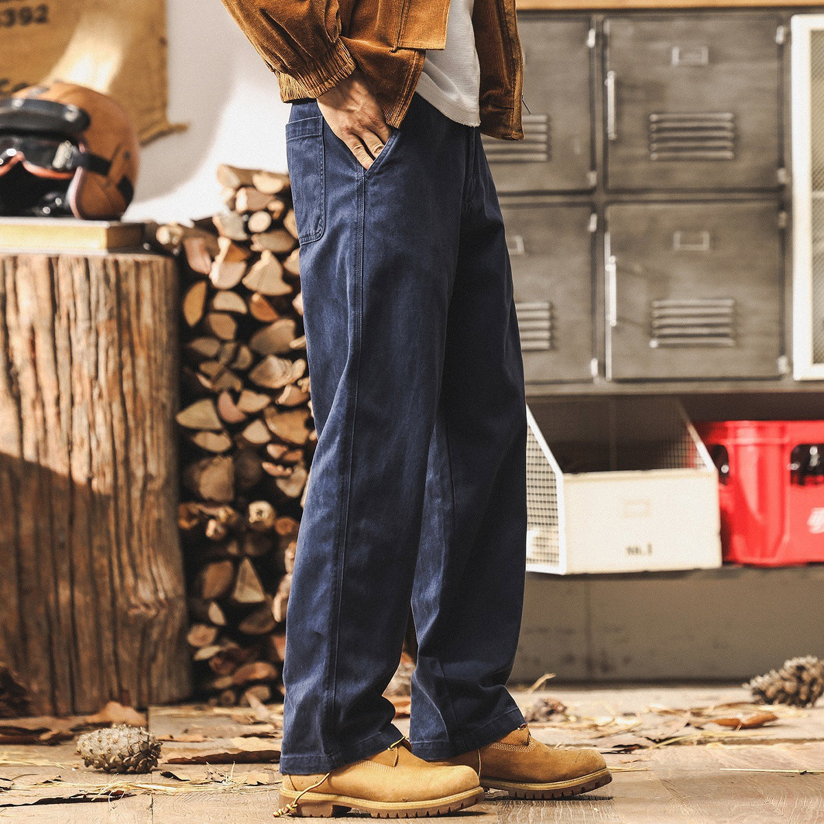Lyocell Tencel Relaxed Fit Denim Pants