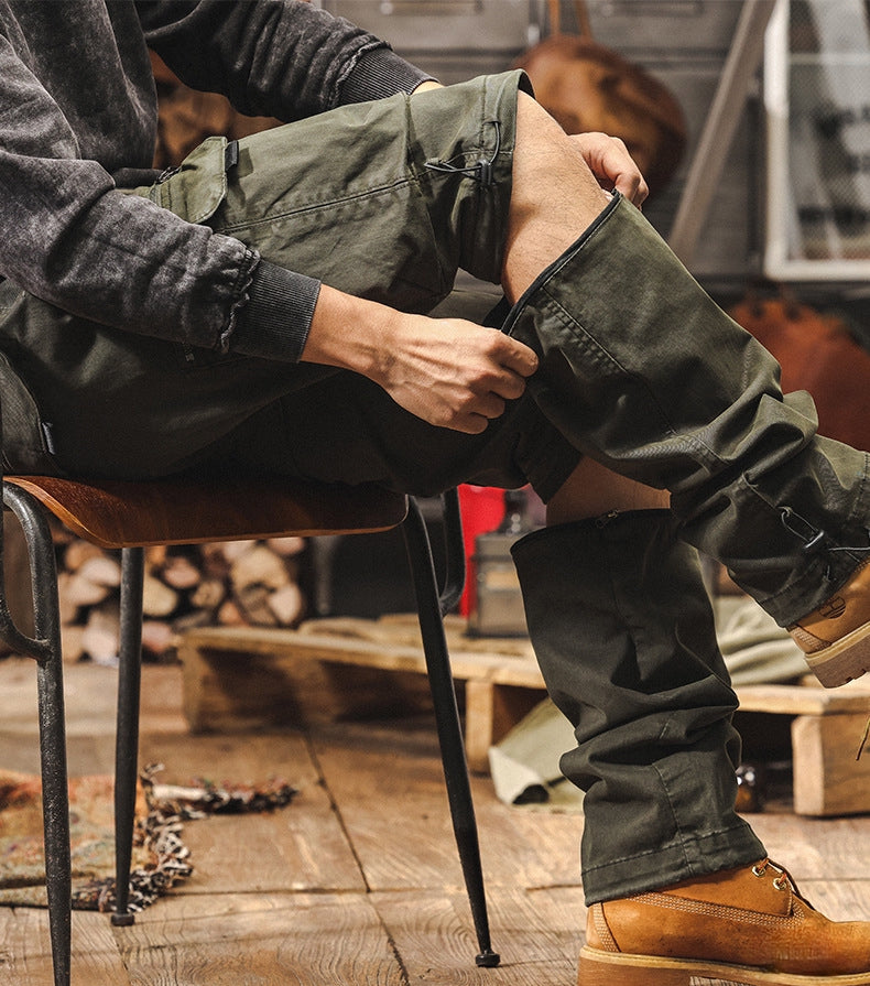 Detachable Cargo Combed Cotton Pants alt