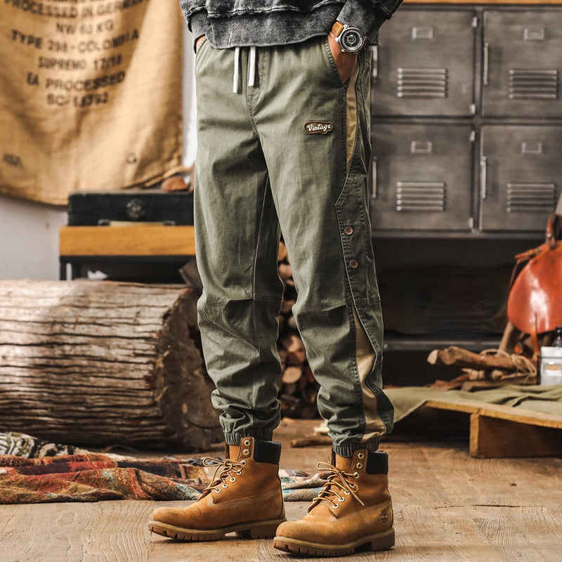 Snap-Side Cuffed Joggers