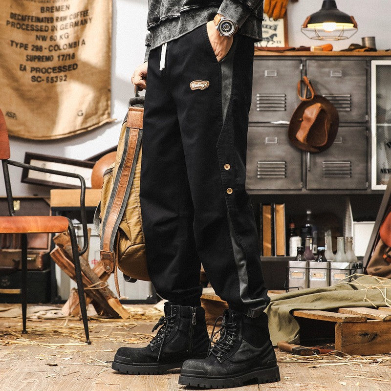 Snap-Side Cuffed Joggers
