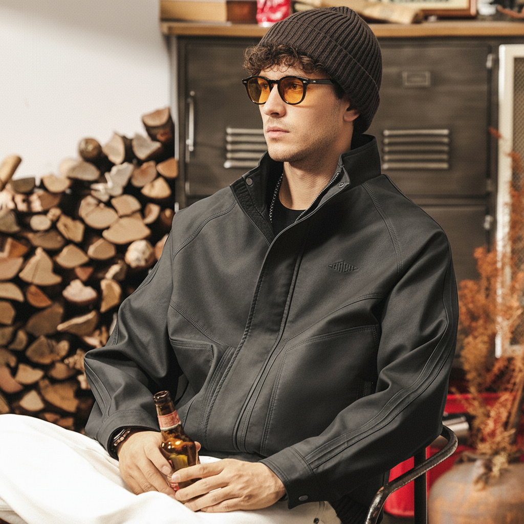 Motocylist Leather Jacket alt