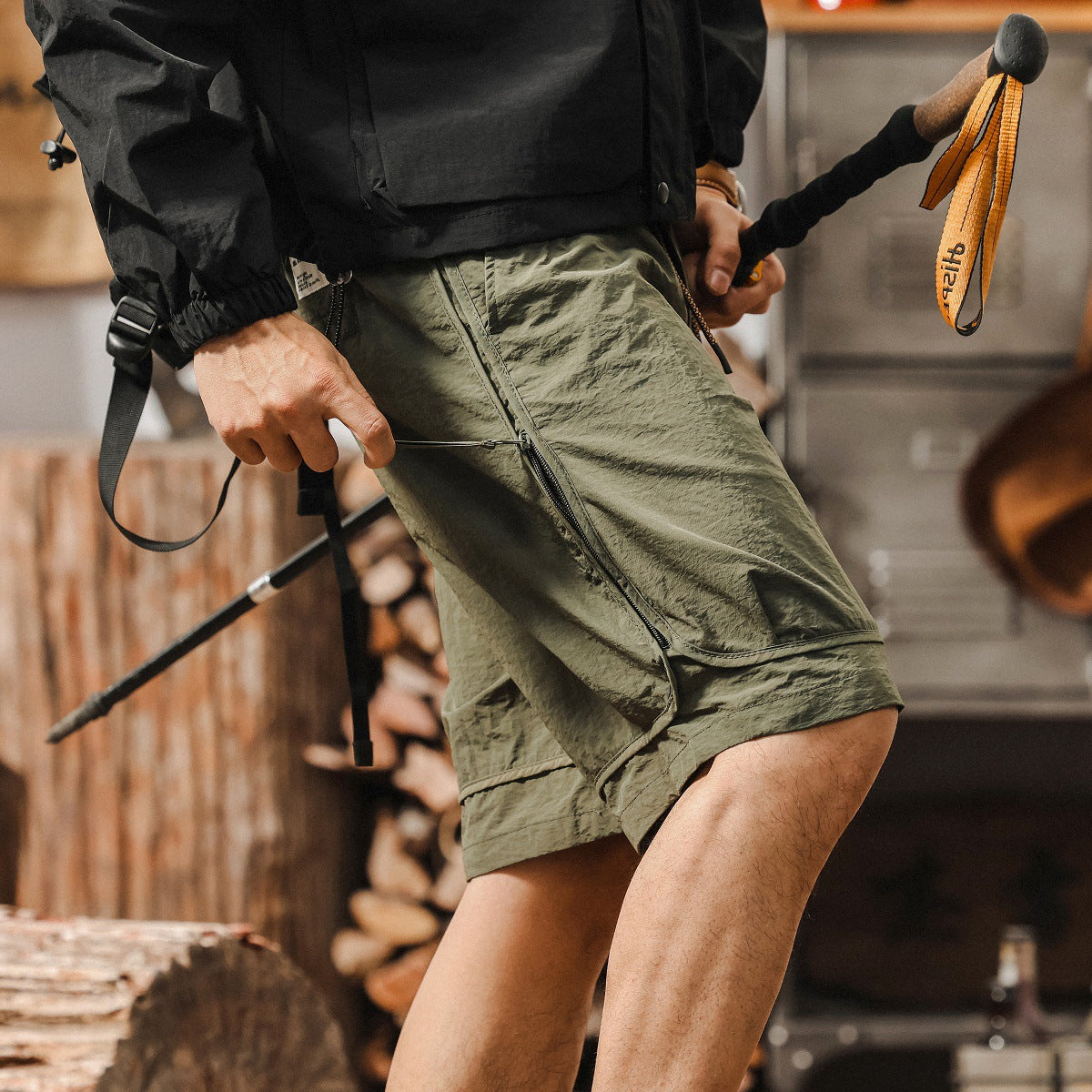 SummitZip Utility Quick Drying Cargo Shorts - Olive