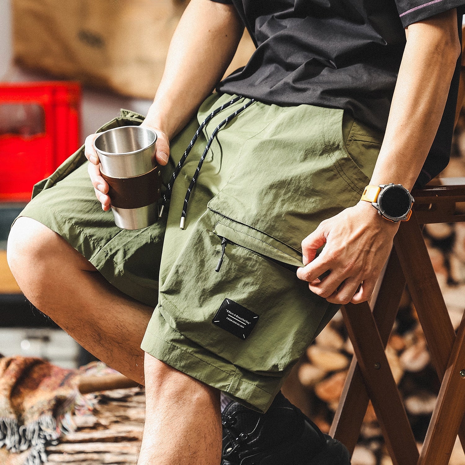Nomad Utility Quick Drying Cargo Shorts - Green