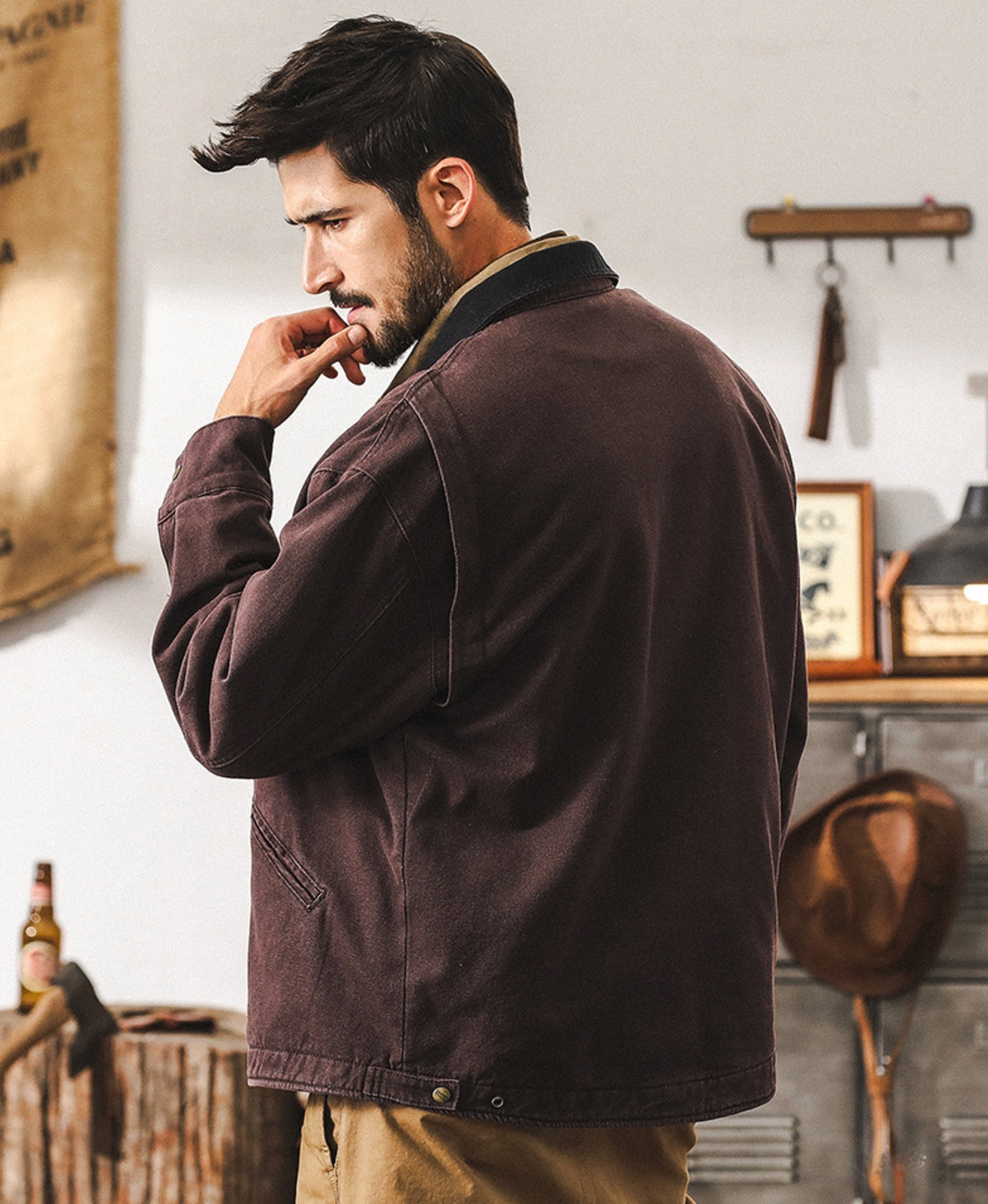 The Roamer Jacket - J202410111512_REDDISHBROWN alt