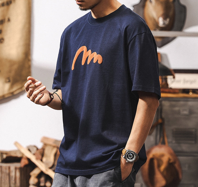 Urban Wave Tee in Navy Blue alt