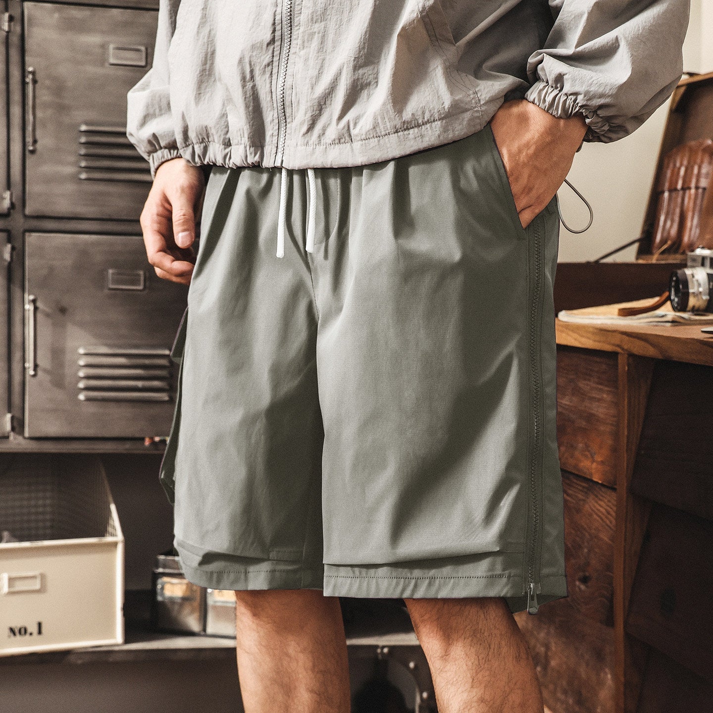 Quick-Dry Active Sports Shorts - GREY
