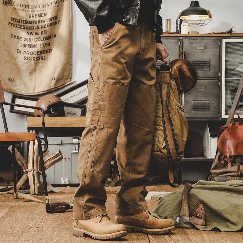Workshop Warrior Cargo Pants - Camel Brown