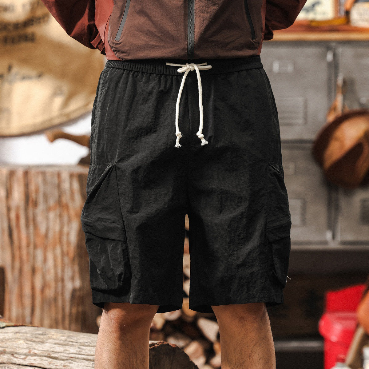 StealthGear Quick Drying Cargo Shorts - Black