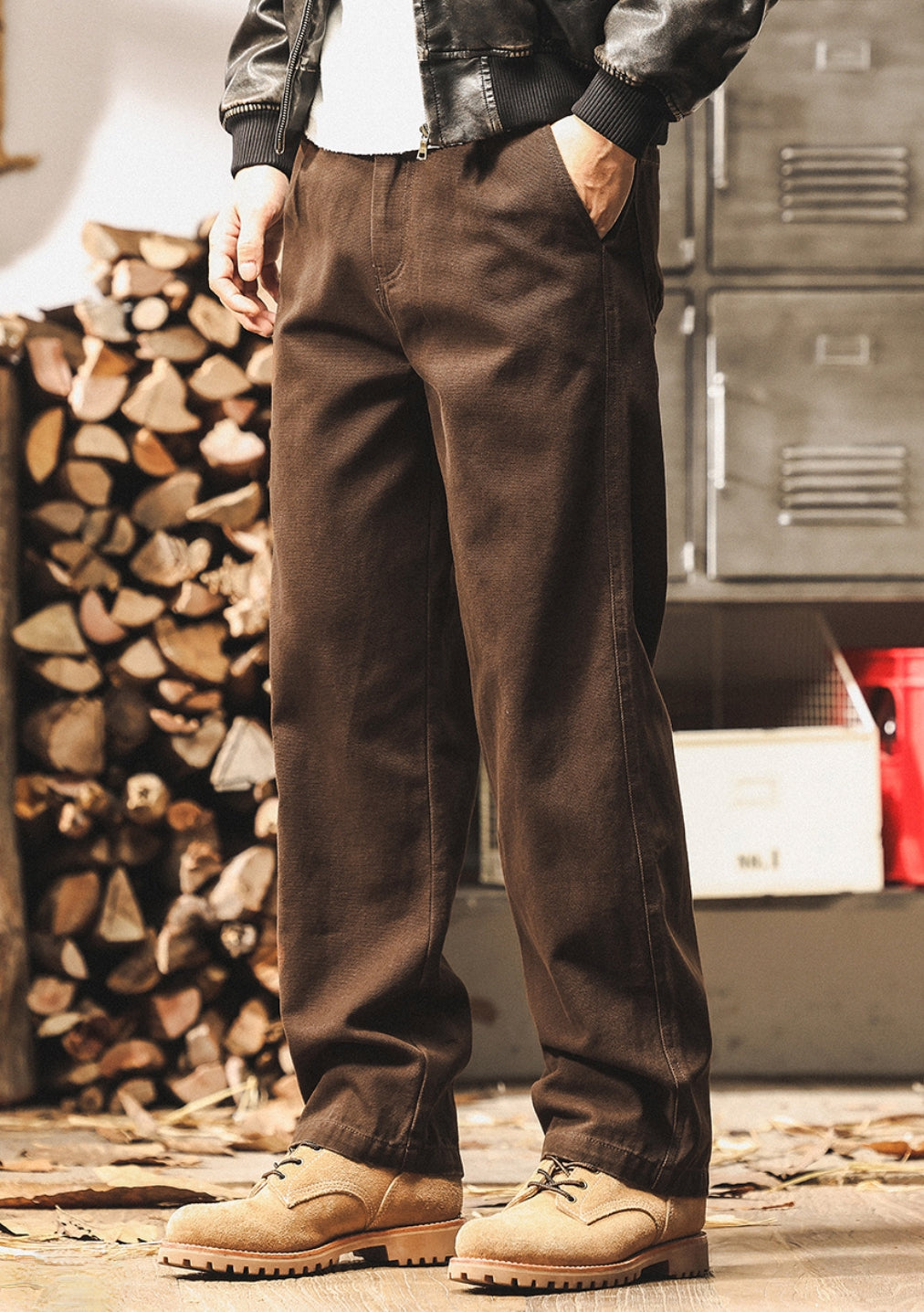 Relaxed Fit Denim Trousers alt